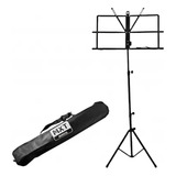 Estante De Partitura Suporte Pedestal Cavalete Bolsa Maestro