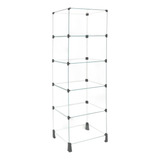 Estante De Vidro Modulado 0 50 X 1 60 X 0 30