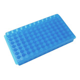 Estante Dupla Face Autoclavável Pp P 96 Microtubos Azul