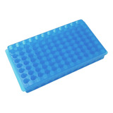 Estante Dupla Face Autoclavável Pp P 96 Microtubos V cores Cor Azul