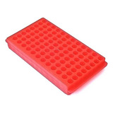 Estante Dupla Face Autoclavável Pp P 96 Microtubos V cores Cor Vermelho