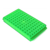 Estante Dupla Face Autoclavável Pp P 96 Microtubos Verde