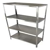 Estante Em Aço Inox Para Estoque 4 Planos 900x380x1500