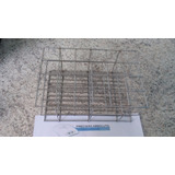 Estante Em Inox P 12 Tubos De Ensaio C 16 Mm Diametro
