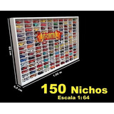 Estante Expositor 150 Nichos 1 64 Carrinhos Miniaturas Hot