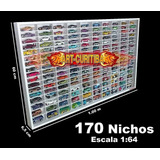 Estante Expositor 170 Nichos 1 64 Carrinhos Miniaturas Hot