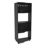 Estante Gamer E Escritóro Xt Racer Force Two Preta E Branco