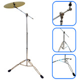 Estante Girafa Para Prato De Bateria Pedestal Articulado Pro