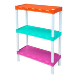 Estante Infantil 3 Prateleiras Organizadora Livro Brinquedos