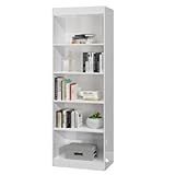Estante Livreiro Multiuso 4 Prateleiras 1 78m Office Branco J A