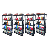 Estante Modular Multiuso Com 5 Prateleira Reforçada Kit 4 Un