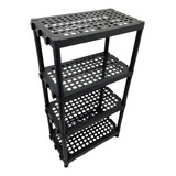 Estante Modular Organizadora Preta 4 Andares Versátil