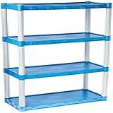 Estante Modular Plastica 4 Prateleiras Agraplast Azul Cod 917