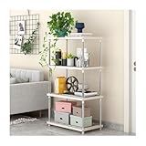 Estante Multiuso 4 Andares Prateleira Modular Organizadora Branca Ideal Para Cozinha Sala Escritório Ou Banheiro Fácil Montagem Durável E Versátil