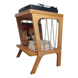 Estante Para Discos Lp Vinil Retrô E Aparelho ca