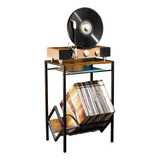 Estante Para Porta Metal Vinil Discos Cd Dvd Armazenamento