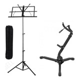 Estante Partitura Suporte Pedestal Reforçada Suporte Sax