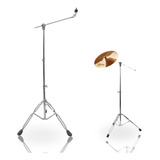 Estante Pedestal Girafa Para Prato De Bateria Apoio Cromado