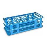 Estante Plástica Azul Para Tubo De Coleta E Ensaio De 16 Mm Com 60 Furos CRAL 
