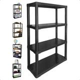 Estante Plástica Modular Multiuso Reforçada 4 Prateleiras