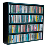 Estante Prateleira Para 272 Cds Ou 129 Dvds Mdf Colecionador