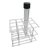 Estante Rack 12 Furos Tubo Ensaio 20mm Ferro Zincado Arame