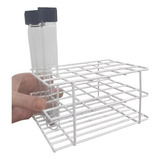 Estante Rack 24 Furos Tubo Ensaio 20mm Ferro Zincado Arame