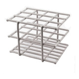 Estante Rack De Arame Em Pvc Para Tubos 13mm Com 12 Furos