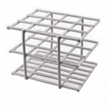 Estante Rack De Arame Em Pvc Para Tubos 17mm Com 12 Furos