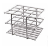 Estante Rack De Arame Em Pvc Para Tubos 17mm Com 12 Furos