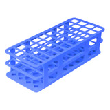 Estante Tipo Grade Azul Para 40 Tubos 20 20 Mm Laborcare
