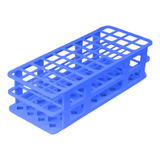 Estante Tipo Grade Azul Para 40 Tubos 20 20 Mm Laborcare
