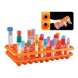 Estante Universal Com Ventosa Silicone P 50 Tubos Ensaio 