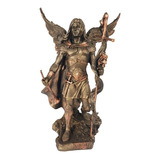 Estátua Arcanjo Gabriel Mensageiro Divino Enfeite Em Resina