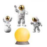 Estatua Astronauta Luminaria Lua