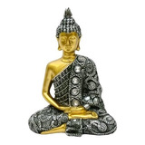 Estátua Buda Hindu Decorativo Tailandês Verde