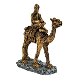 Estatua Camelo Beduíno Deserto Árabes Decoração