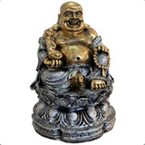 Estátua Chinês Buda Sorridente Gordo Prosperidade
