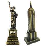 Estátua Da Liberdade + Empire State Building New Youk Usa