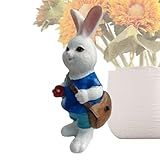 Estátua De Animal De Quintal Estátuas De Animais Estátua De Porco Pequeno Estátua De Coelho De Resina Decorações De Vaso De Plantas Ornamento De Porco Estátua De Animal Ao Ar Livre Para Mesa D
