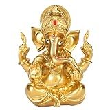 Estátua De Ganesha Hindu Estátua De Deus Ganesh Da Índia Elefante Estátua De Ouro Escultura De Resina Estatueta De Buda Ganesh Indiano Ornamentos De Decoração Para Casa Ouro 