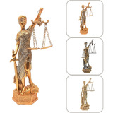 Estátua Decorativa Deusa Dama Da Justiça