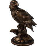 Estátua Escultura Águia Americana Resina Figura Mesa Casa