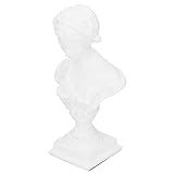 Estátua Escultura Com Almofada Antiderrapante Para Prateleiras De Mesa De Estante BS 1023 Trompete Branco 