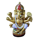 Estátua Ganesha Hindu Sorte Prosperidade Sabedoria