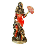 Estátua Imagem Pombagira Maria Padilha Orixás Decoração Cor Vermelho