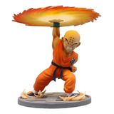 Estátua Kuririn Poder Kienzan Dragon Ball Z Coleção 18 cm