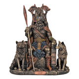 Estátua Odin Wotan Deus Nórdico Escultura