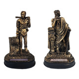 Estatuas Mestre Companheiro Maçom Maçonaria Dourado