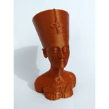 Estatueta Busto De Nefertiti 3d Egito Antigo